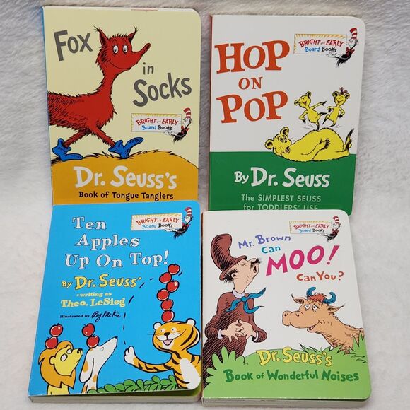 Dr. Seuss Other - Lot of 4 Dr Seuss Beginner Bright & Early Learning Board Books